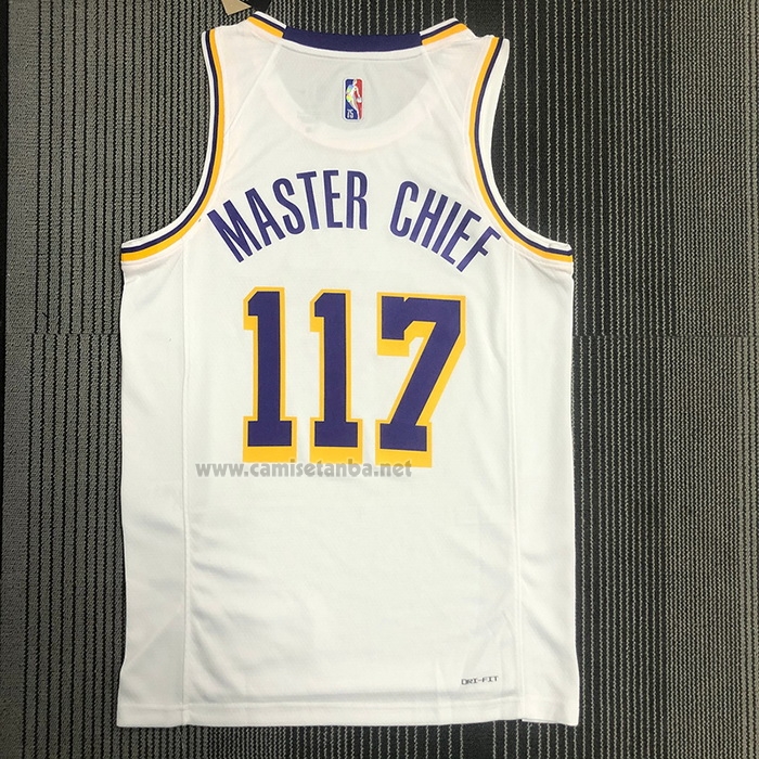 Camiseta Los Angeles Lakers x X-BOX Master Chief #117 Blanco